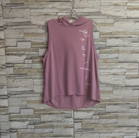 Tops - Cali Sport Slevless Muscle Tee Large Pink